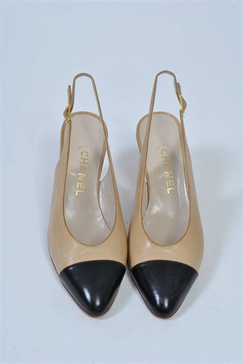 chanel mini slingbacks|chanel slingback vintage.